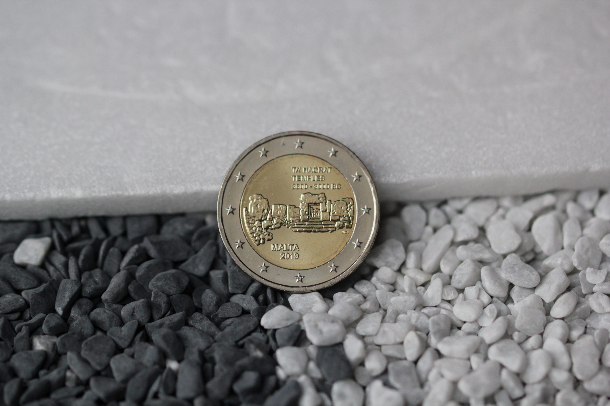 2 EUROS MALTE 2019 TA HAGRA AVEC LETTRE F